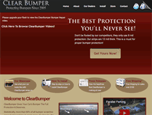 Tablet Screenshot of clearbumper.com